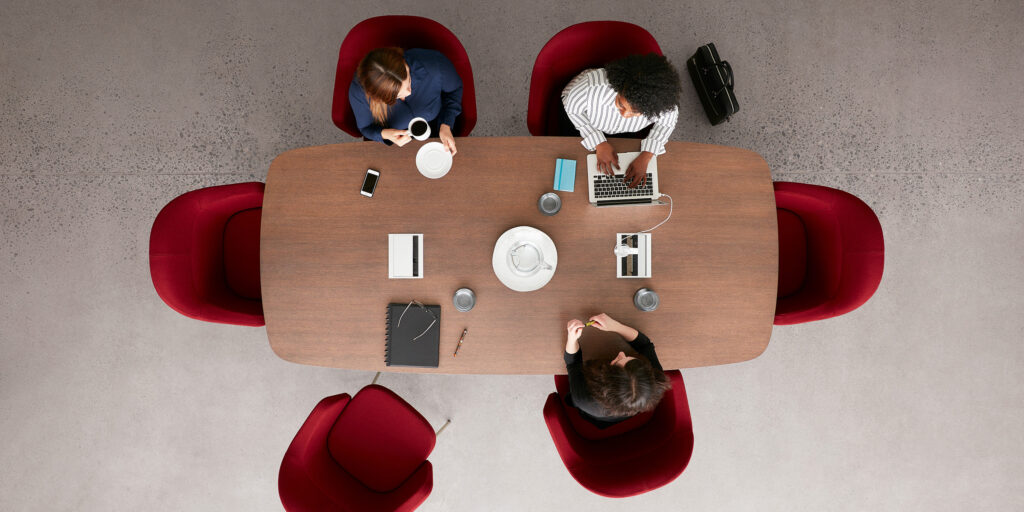 People Sitting Around a Table